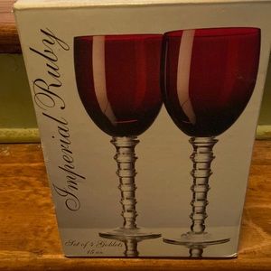 set of 4 Imperial Ruby Goblets new style 2500